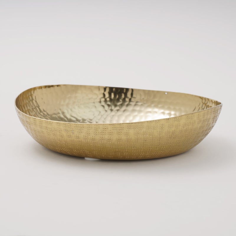 La Mesa Large Gold Serving Bowl for Kitchen - Image 1